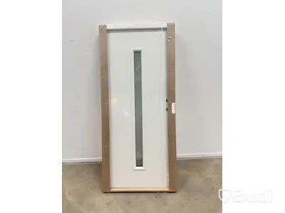 (NEW) EXTERIOR DOOR SOLID ELEMENTS ODENSE 9X20 RIGHT-HUNG WHITE
