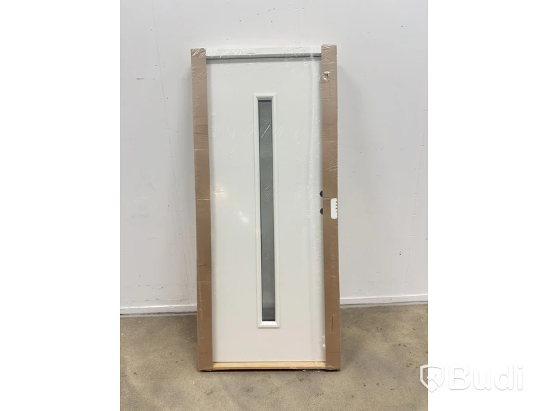 (NEW) EXTERIOR DOOR SOLID ELEMENTS ODENSE 9X20 RIGHT-HUNG WHITE