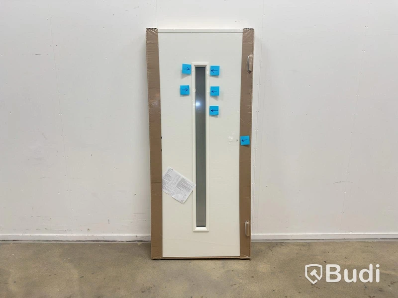 (NEW) EXTERIOR DOOR SOLID ELEMENTS ODENSE 9X20 RIGHT-HUNG WHITE