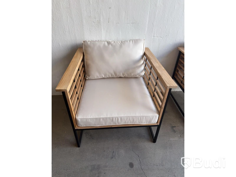 2 Armchairs incl. Coffee Table, Sensum ASPVIK COMFORT Teak/Black