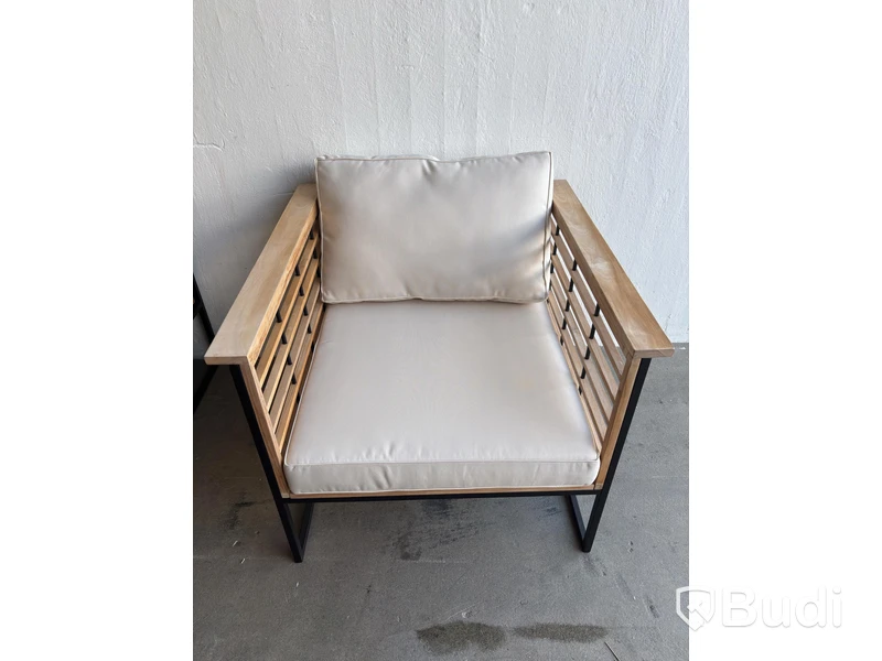 2 Armchairs incl. Coffee Table, Sensum ASPVIK COMFORT Teak/Black