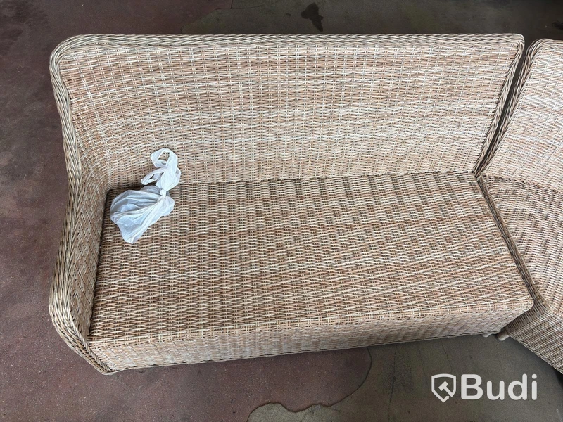 (NEW) SUNFUN FÅRÖ LOUNGE SET, SYNTHETIC RATTAN, NATURAL
