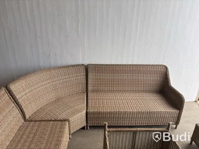 (NEW) SUNFUN FÅRÖ LOUNGE SET, SYNTHETIC RATTAN, NATURAL