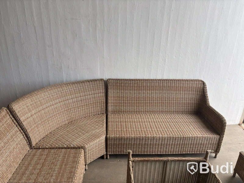 (NEW) SUNFUN FÅRÖ LOUNGE SET, SYNTHETIC RATTAN, NATURAL