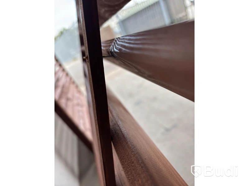 (NEW) 2 Nordic Fence Nova windbreaks, teak, 160×120 cm