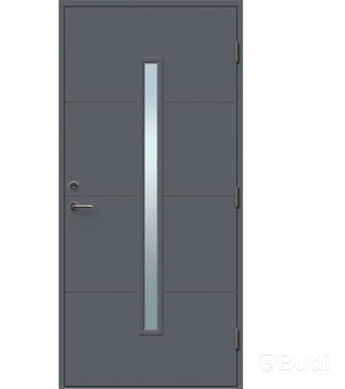YTTERDÖRR SOLID ELEMENTS VÄXJÖ M10X21 HÖGER ANTRACIT