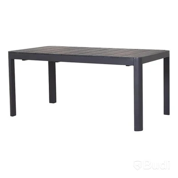 MATBORD SUNFUN UTDRAGBART STENVIK 100X240CM SVART