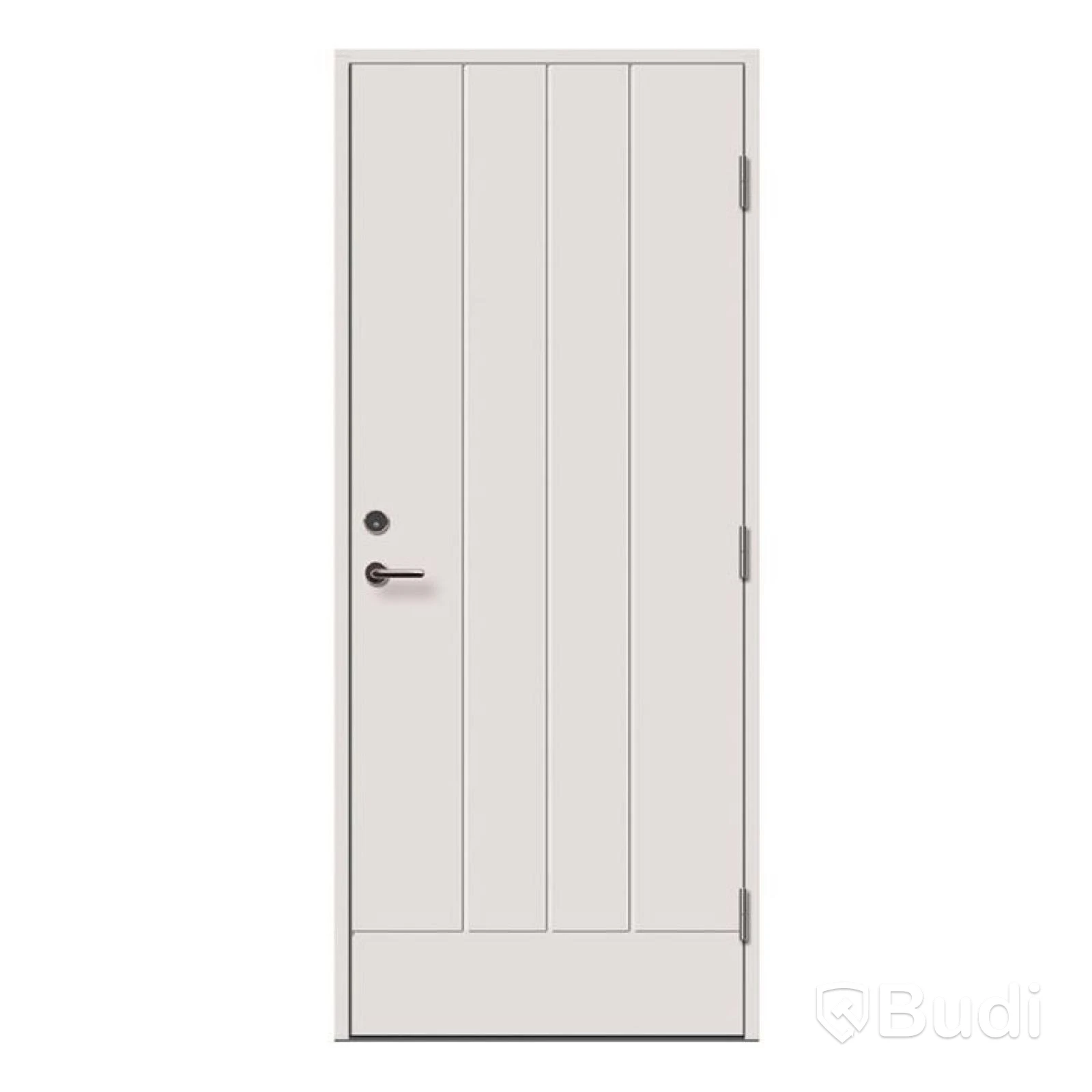 (NEW) SOLID ELEMENTS YSTAD EXTERIOR DOOR 9X21 RIGHT-HAND WHITE