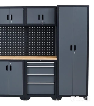 VERKSTADSSKÅP PROBUILDER SKÅP 198CM SVART/GRÅ