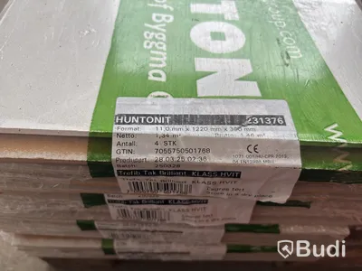 8 pcs. HUNTONIT BRILLIANT WHITE CEILING PANELS 11X300X1220MM