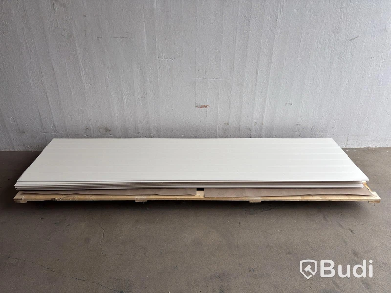 12 st. VÄGGPANEL SMARTPANEL BOMULL PERLE VIT 6X620X2390 MM