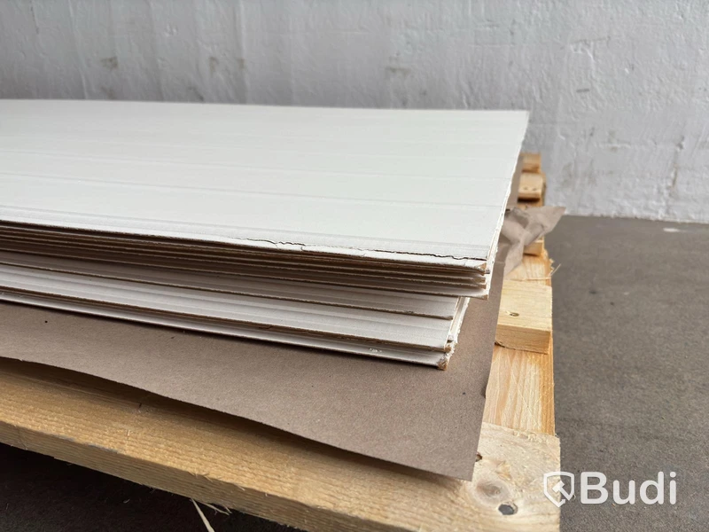 12 st. VÄGGPANEL SMARTPANEL BOMULL PERLE VIT 6X620X2390 MM