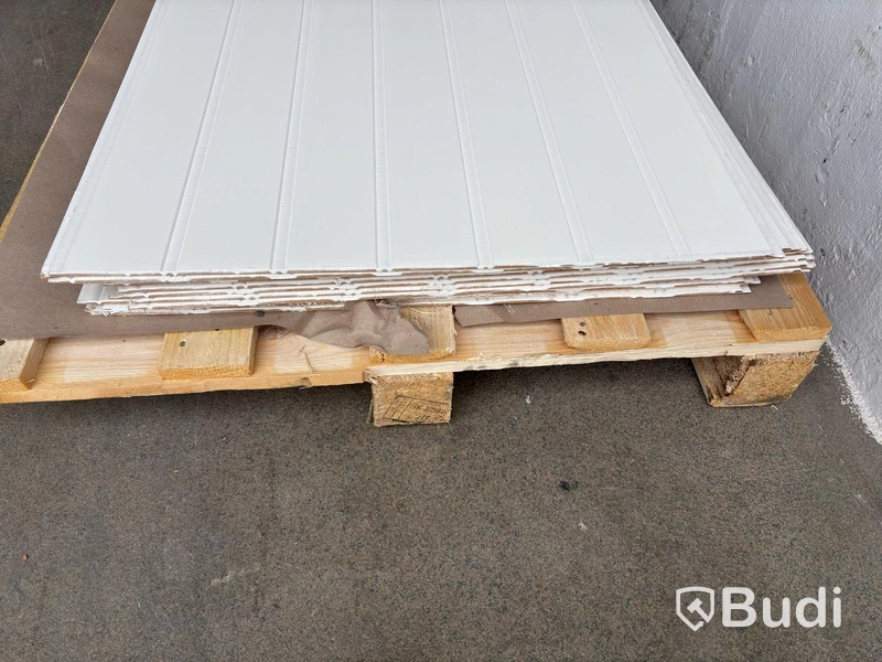 12 st. VÄGGPANEL SMARTPANEL BOMULL PERLE VIT 6X620X2390 MM