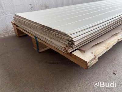12 st. VÄGGPANEL SMARTPANEL BOMULL PERLE VIT 6X620X2390 MM