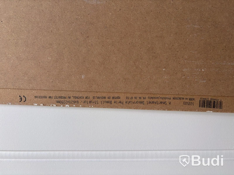 12 st. VÄGGPANEL SMARTPANEL BOMULL PERLE VIT 6X620X2390 MM