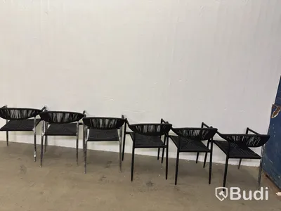6 st. stolar för utomhusbruk