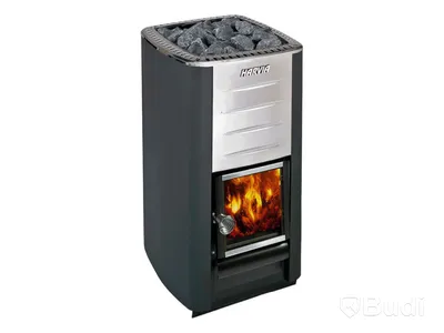 (NEW) Harvia sauna heater, Pro 20, wood-fired, 24.1 kW, black