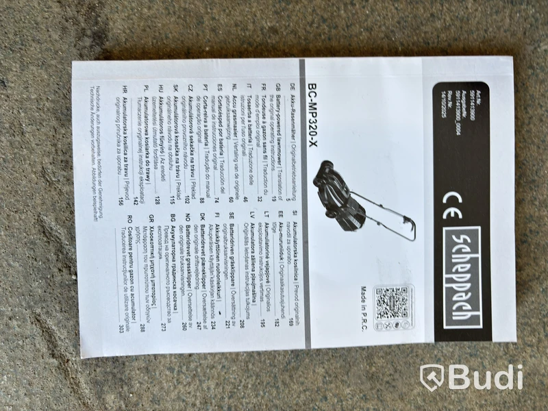 GRÄSKLIPPARE SCHEPPACH BC-MP320-X 20V 1X4,0AH