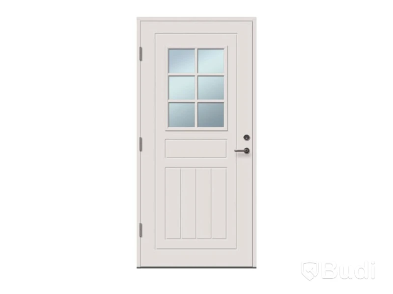 YTTERDÖRR SOLID ELEMENTS LUND 10X21 VIT VÄNSTER