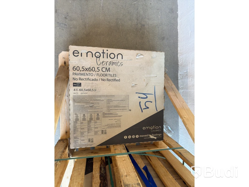 (NEW) Emotion Ceramics tiles, 60.5 x 60.5 cm, 21.9 m²