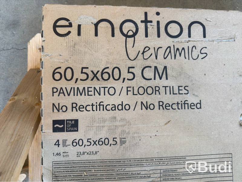 (NEW) Emotion Ceramics tiles, 60.5 x 60.5 cm, 21.9 m²