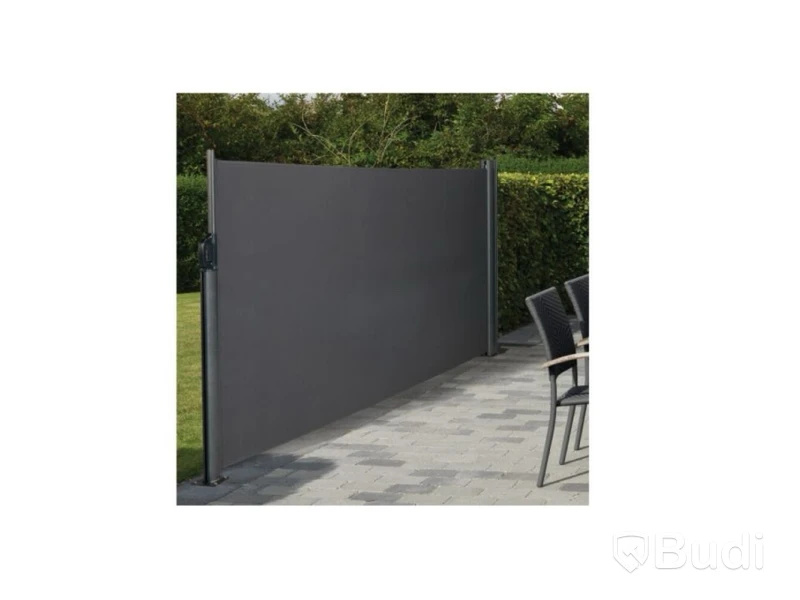 VINDSKYDD UTDRAGBART SVART 140X300 CM