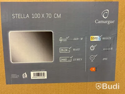 SPEGEL CAMARGUE STELLA DIMBAR LED 100X70CM