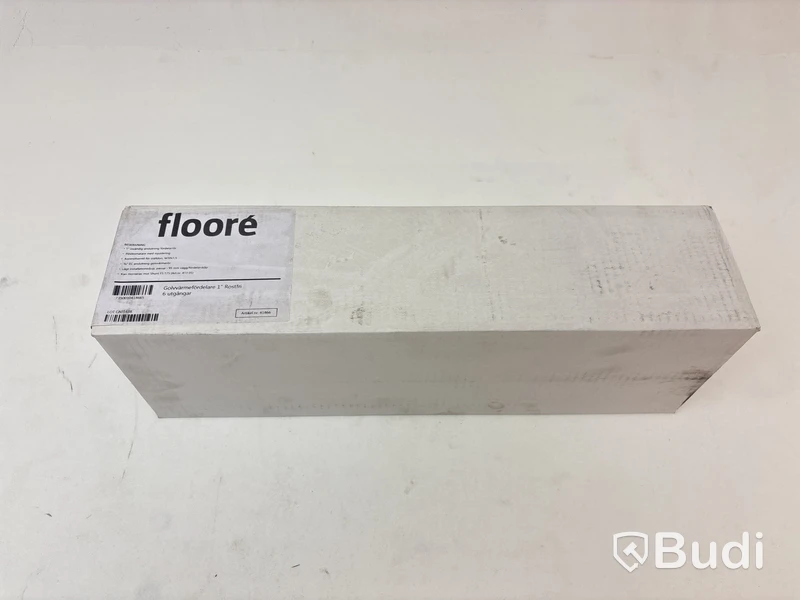 Golvvärmefördelare flooré, 1 tum, rostfri 6, utgångar