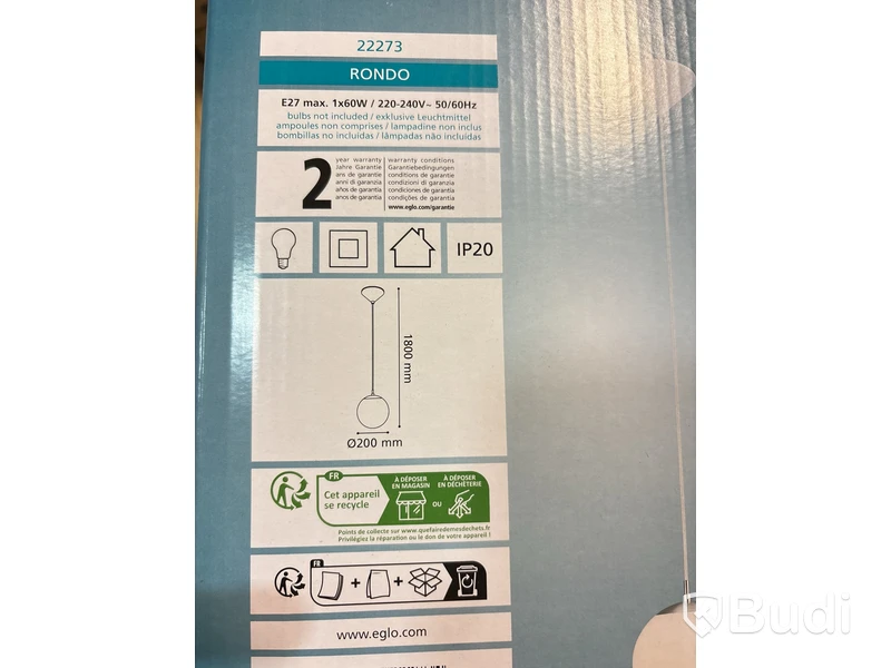 4 st. Taklampa Eglo, Rondo, 2 olika sorter