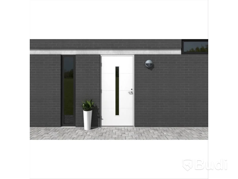 YTTERDÖRR SOLID ELEMENTS VÄXJÖ 9X21 VÄNSTER VIT