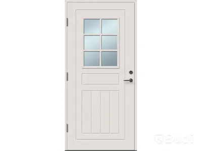 YTTERDÖRR SOLID ELEMENTS LUND 10X21 VIT VÄNSTER