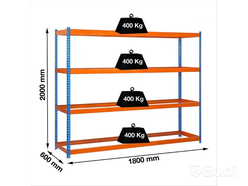 LAGERHYLLA SIMONRACK ECOFORTE 1806-4 BLÅ/ORANGE 200X180X60CM