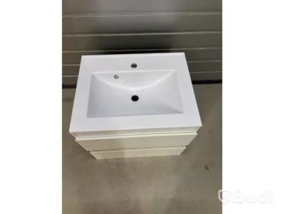 TVÄTTSTÄLLSSKÅP NORTIQ VENEDIG MATT VIT 60CM INKL. TVÄTTSTÄLL
