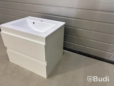 TVÄTTSTÄLLSSKÅP NORTIQ VENEDIG MATT VIT 60CM INKL. TVÄTTSTÄLL