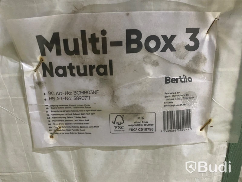 FÖRRÅD BERTILO MULTIBOX 3 OBEHANDLAD 1,6 KVM