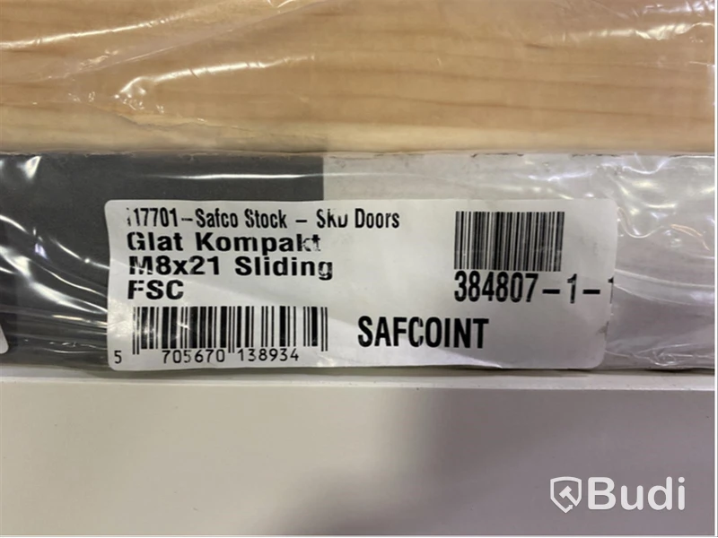 SKJUTDÖRR SAFCO SLÄT KOMPAKT M8X21