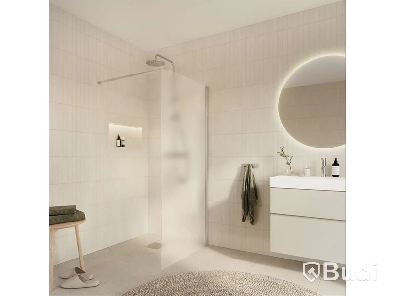 DUSCHVÄGG ARROW WALL FROSTAT GLAS 80CM