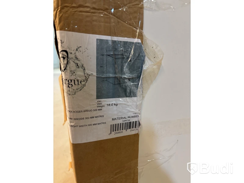 DISKBÄNKSKÅP CAMARGUE VIKA TVÄTT MED LUCKA 50CM