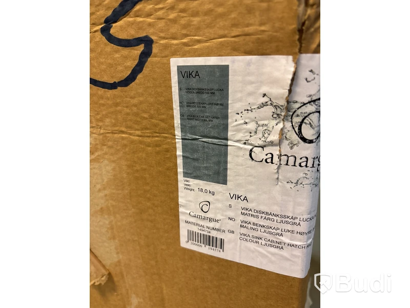 DISKBÄNKSKÅP CAMARGUE VIKA TVÄTT MED LUCKA 50CM
