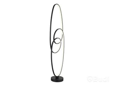 GOLVLAMPA GLOBO SPIRA LED SVART