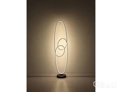 GOLVLAMPA GLOBO SPIRA LED SVART