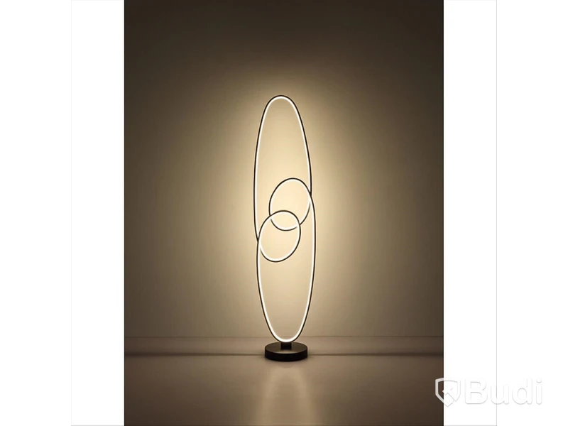GOLVLAMPA GLOBO SPIRA LED SVART