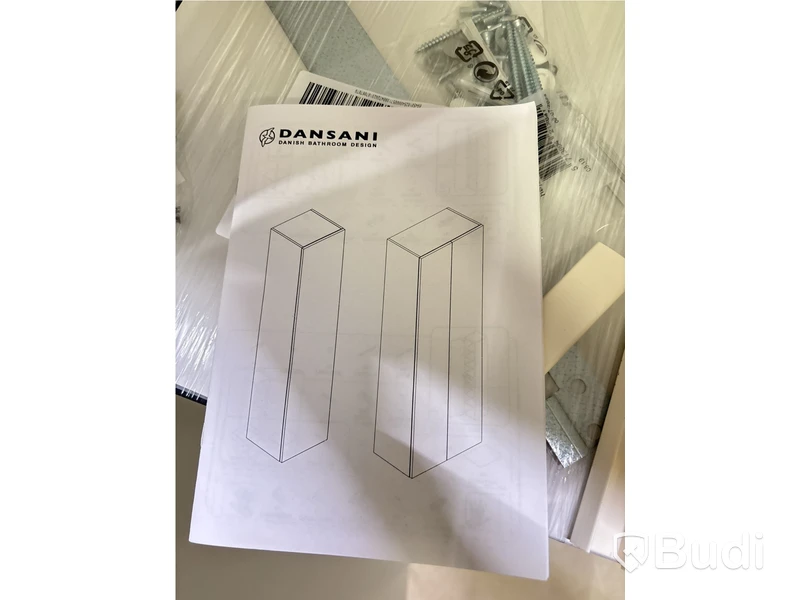 Högskåp Dansani, 1 lucka, vit matt, 40 cm