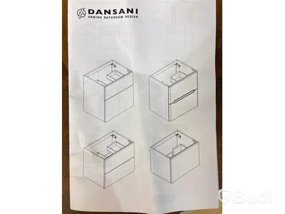 TVÄTTSTÄLLSSKÅP DANSANI, U24-1010, VIT MATT, 60 CM