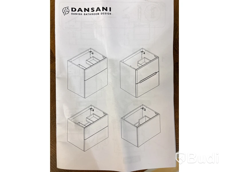 TVÄTTSTÄLLSSKÅP DANSANI, U24-1010, VIT MATT, 60 CM