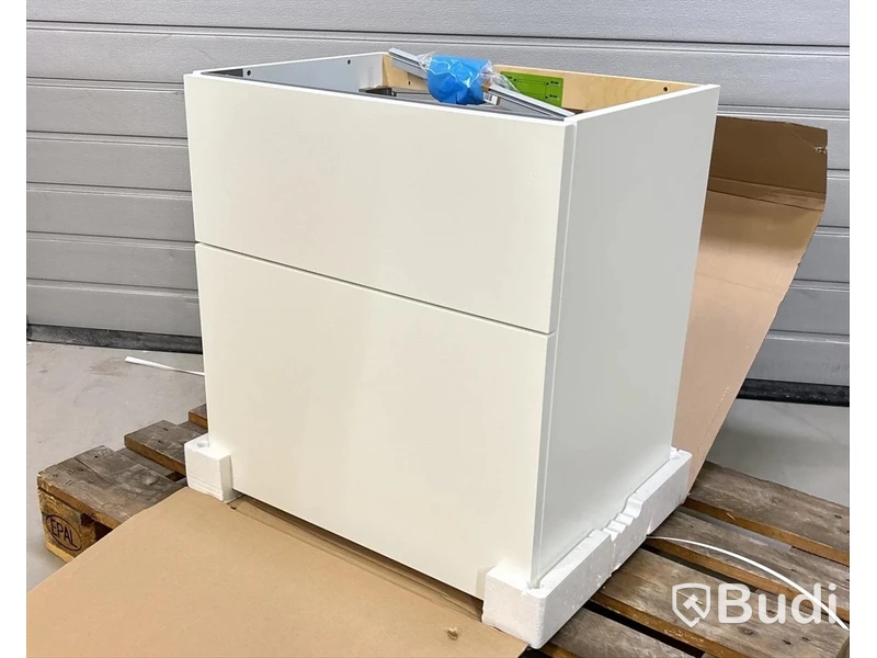 TVÄTTSTÄLLSSKÅP DANSANI, U24-1010, VIT MATT, 60 CM