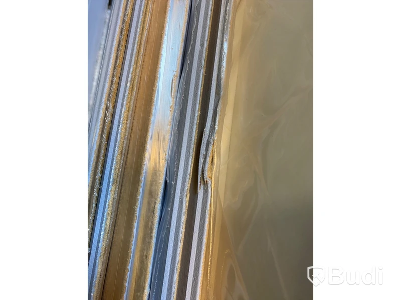 ca 25,7 kvm VÄGGPANEL HUNTONIT FAS 6 BORD PILASTER BLÅ 11X620X2390 MM
