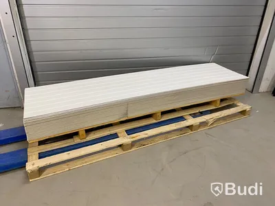 ca 43 kvm VÄGGPANEL SMARTPANEL BOMULL SKYGGE VIT 6X620X2390 MM