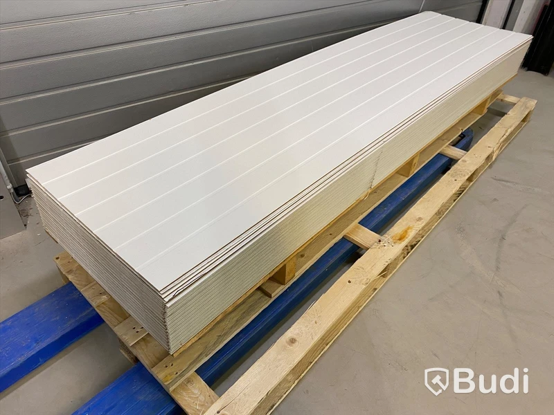 ca 43 kvm VÄGGPANEL SMARTPANEL BOMULL SKYGGE VIT 6X620X2390 MM