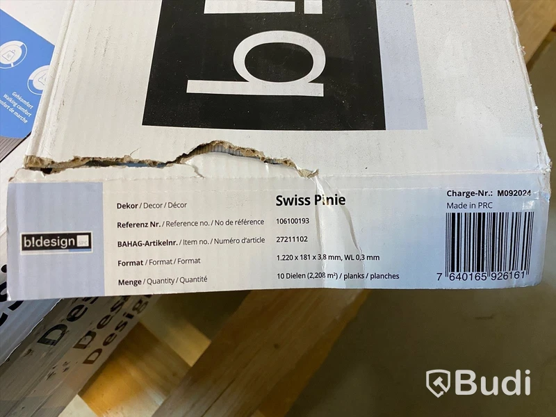 ca 17,6 kvm VINYLGOLV B!DESIGN RIGID SPC SWISS PINE
